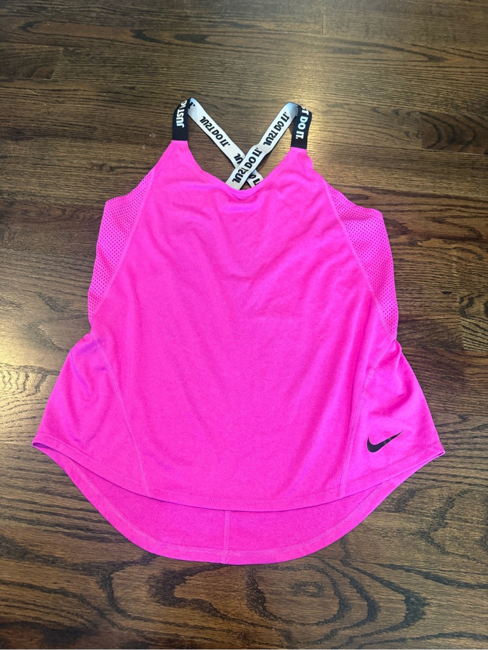 Nike Pink Racerback Sports Tank with Branded Straps